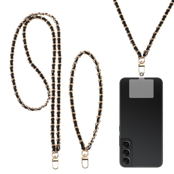 Tucnoeu Cell Phone Lanyard,Metal Phone Lanyards for Around the Neck