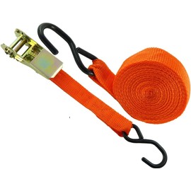 NEW 4 x Ratchets Tie Down Straps - Ideal for Cars / Trucks / Boats / Awnings / Trailers - 500lb Breaking Strength / 300lb Tie Down Capacity