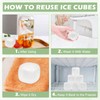 Extra Large Reusable Ice Cubes for Drinks(2” Sq.) - 6