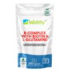 Wellthy Complejo B 200 Cápsulas. Reforzado con Biotina y Glutamina.