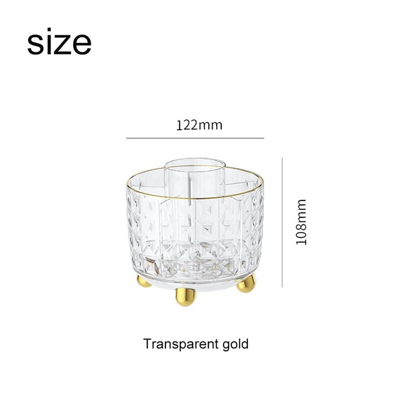 1 pcs 360 Degree Rotating Desk Organizer,Acrylic Pen Organizer with