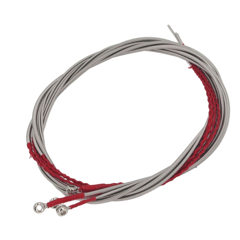 4Pcs Acoustic Bass String Set Stainless Steel Flexible Uniform Vibrations