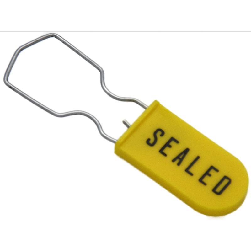 Electric Meter Security Seal Wire Padlock Pack of 50 (Yellow)