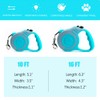 Retractable Dog Leash Lightweight 10/16FT Leash with Non-Slip Handle, for