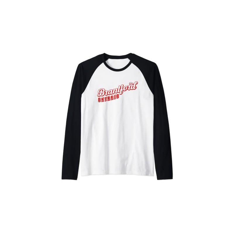Brantford Ontario Raglan Baseball Tee