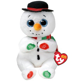 Ty Toys Regular Beanie Bellies - Weatherby Snowman Ty Teddies, Boys & Girls Toys, Collectible Cuddly Soft Toys