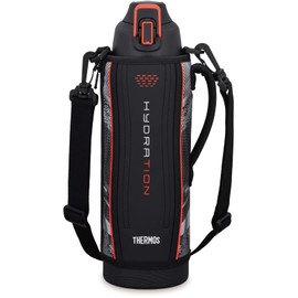 Thermos FHT-1502F BKV Vacuum Insulated Sports Bottle, 0.3 gal (1.5 L), Black Valencia, Cold Insulated, For Cold Retention