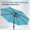 Simple Deluxe 9' Patio Umbrella Replacement Canopy for 8 Ribs,