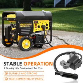 GoaMotors Four Prong Ignition Coil Module 30500-Z5T-003 with 4 pin Connector for Honda GX340 GX390 GX240 GX270 engine and generators