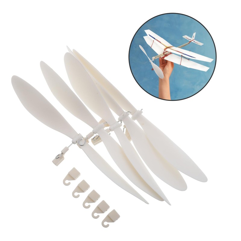 STOBOK 5pcs Rc Propellers Replacement for Model Planes Plastic Airplane