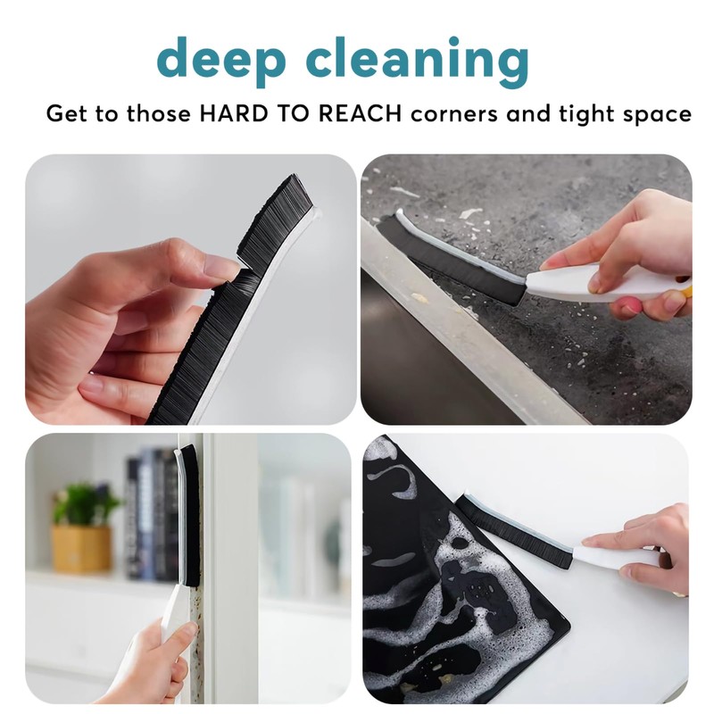 Crevice Cleaning Brush Set for Bathroom/Tiles/Kitchen（4pcs）