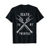Funny 30th Birthday, R.I.P. Death to My Twenties Skeletons T-Shirt