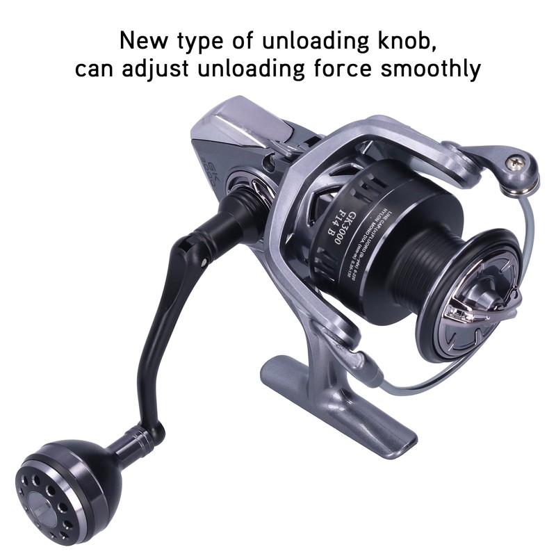 13+1 Bearing Spinning Reel 5.2:1 Gear Ratio Foldable Arm Fishing