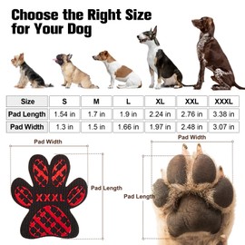 BEAUTYZOO Dog Paw Protector Anti-Slip Paw Grips, Paw Pads for Dogs Traction Non Slip On Hardwood Floors, Hot Pavement Paw Stickers Toe Grip Pads for XXX-Large Senior Dogs Feet 36 Pcs, 80+ lbs Dogs