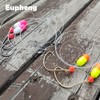 Eupheng Saltwater Pre Rigged Pompano Rigs for Surf Fishing High