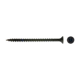 200 Screws 5 x 70 mm Partial Thread 60 mm IROX Steel Black Galvanised Cross Head Pozidriv PZD Flat Screw for Wood and Chipboard 5 x 70 Chipboard