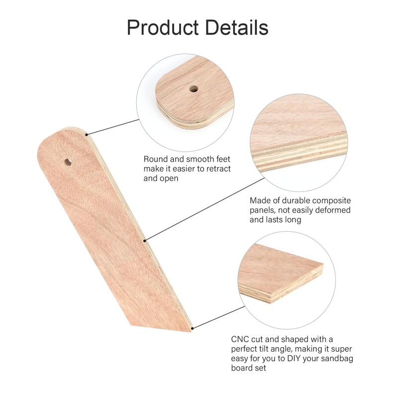 SCOTTCHEN Cornhole Board Legs for Cornhole Board DIY Maker, Cornhole