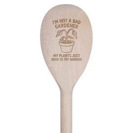 30cm 'Im Not a Bad Gardener' Wooden Cooking Spoon (SO00025650)