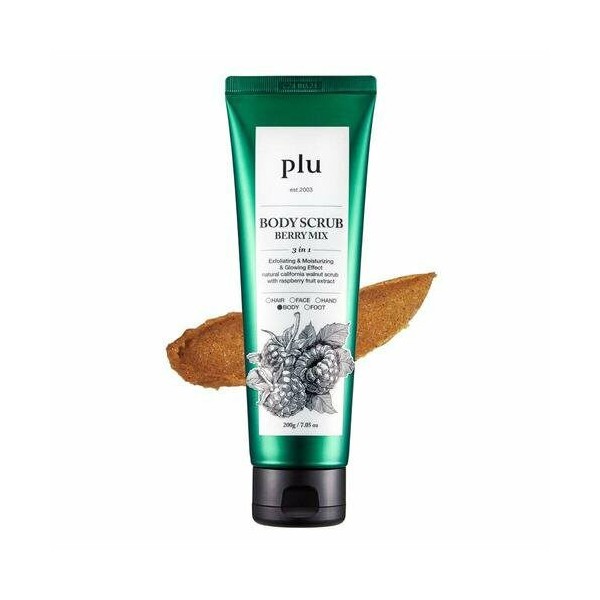 plu Body Scrub Berry Mix 200g - plu Body Scrub