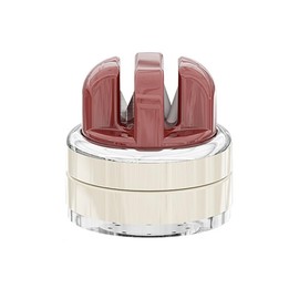 Suction Cup Knife Sharpener, Portable, Wall-Mountable, for Kitchen Knives,Fruit knife,Scissors, and Blades.Whetstone (Red)