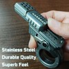 Stainless Steel Fidget Gun Fidget Slider, Durable Gun Fidget Toy