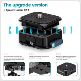 Quick Release Plate 1/4" Screw Universal Quick Setup Kit for DSLR Camera Tripod Handheld Gimbal Stabilizer Ball Head Monopod Slider