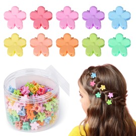 120Pcs Mini Flower Hair Clips Small Hair Clips Baby Hair Clips for Girls Toddler Women Mini Claw Clips Tiny Cute Hair Clips Hair Accessories for Girls