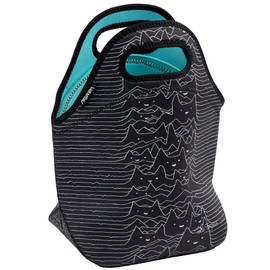 Artovida Artists Collective Insulated Neoprene Lunch Bag - Washable Soft Lunch Tote for Work and Picnic - Design by Tobe Fonseca (Brazil) Furr Division - Classic