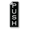 Door Sign Set, Push Pull Vinyl Stickers, 1.75 x 5