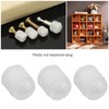 VGOL 100Pcs M4x10mm Hinge Expansion Dowels Plastic Expansion Dowels 3mm
