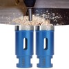 2pcs Marble Hole Openers 32mm Sharpened Sturdy Blue Drilling Hole