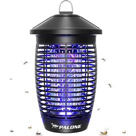 PALONE Sturdy Hook Bug Zapper – 20W 4500V Waterproof Mosquito Killer for Patio & Garden