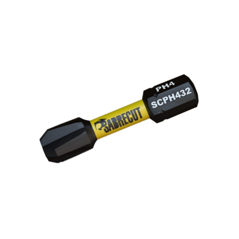 10 x SabreCut SCPH432_10 32mm PH4 Magnetic Impact Screwdriver Driver
