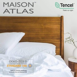Maison Atlas Tencel Modal Jersey Sheet Set Queen Misty Light Blue