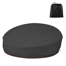BullStar Patio Round Daybed Cover, 230cm, Outdoor Garden Furniture Cover, Heavy Duty Oxford Fabric, Waterproof, UV & Weather Resistant