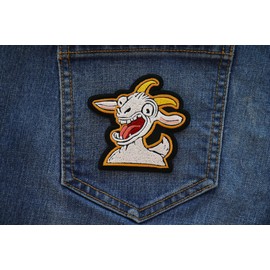 Awesome Goat Iron on Patch (P7362)