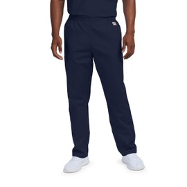Landau Scrub Zone Unisex Relaxed Fit No-Pocket Scrub Pants LB411 Navy 2XL