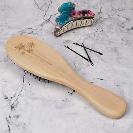 'Dandelion Clocks' Wooden Hairbrush (HA00011757)