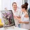 MIRCVSH Paint by Numbers for Adults Framed,Flowers DIY Oil Painting