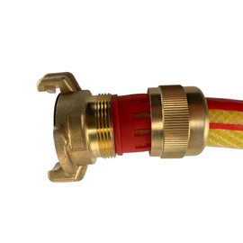 E-Best-Offer Heavy Duty Solid Brass Quick fit geka Type Fitting to 1/2" Garden Hose,no hoseclips Required just Push on and Tighten