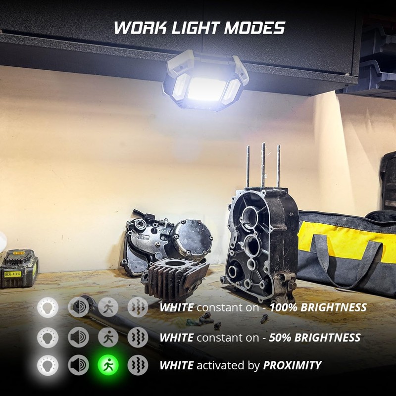XKGLOW XKdefender 7 Mode Work & Security Light w/Remote for