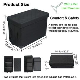 Car Back Seat Extender for Large Dogs up to 200lbs
