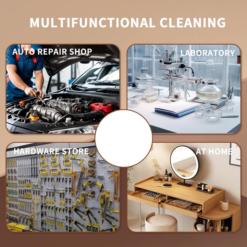 SOUTH BASE Ultrasonic Cleaner,900ML 35W Stainless Steel Ultrasonic Jewelry Cleaner