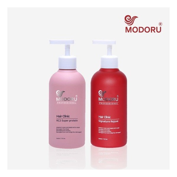 Modoru Deluxe Signature Protein Beauty Salon Damaged Hair Treatment 540ml + Super Protein 540ml 2-piece set for heat perm damaged hair