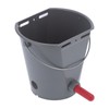 8L Plastic Feeder Bucket with Nipples Check Valves Feeding Equipment