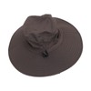 Sun Hat Nylon Dark Gray UV Protection Breathable Adjustable Wide