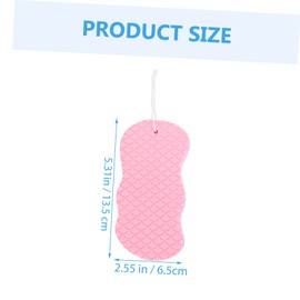 Gatuida 2pcs Bath Sponges Soft and Supple Shower Scrubbers for Gentle Skin Exfoliation for Daily Bathing and Back Rubbing Safe for Blue Pink