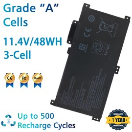 LAQUEENA WA03XL Laptop Battery Compatible with HP Pavilion X360 14-BA 15-BK 15-BR 15-BR001TX Series WAO3XL HSTNN-UB7H HSTNN-LB7T TPN-W126 916812-855 916812-055 11.4V 48Wh 3-Cell