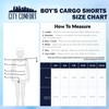 CityComfort Boys' Cargo Shorts with Pockets and Elastic Waistband, darkblue