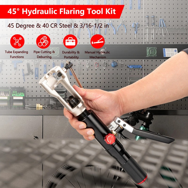 Unbranded 33Pcs Hydraulic Flaring Dies Tool Kits 45° Double Flaring